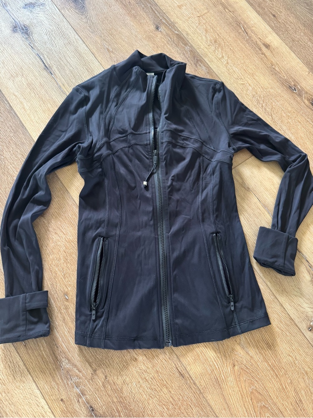 Women's Black Utility Zip Jacket